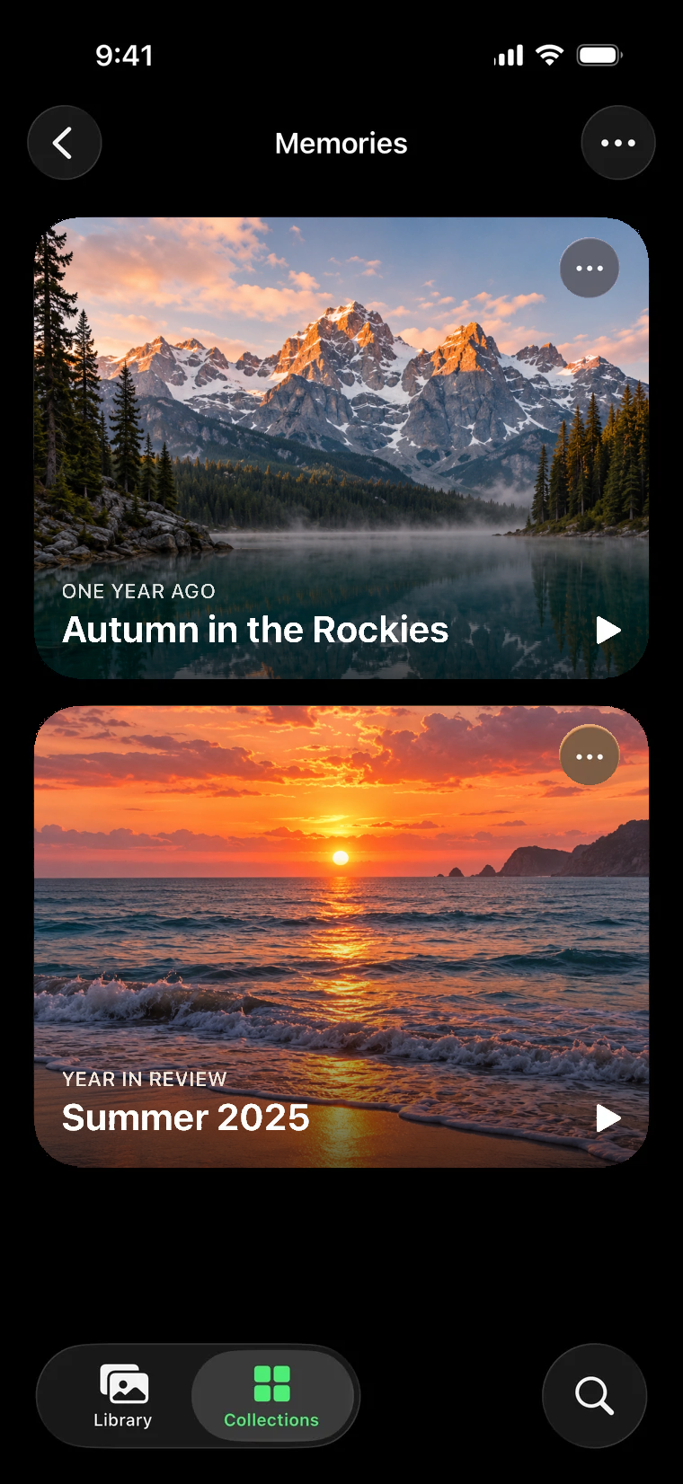 Memories on iPhone